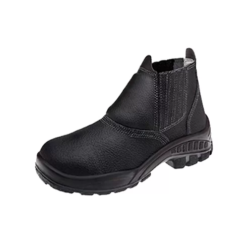 Botina De Couro Com Bico De Aço Bracol