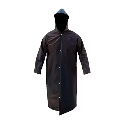 Capa De Chuva PVC Preta