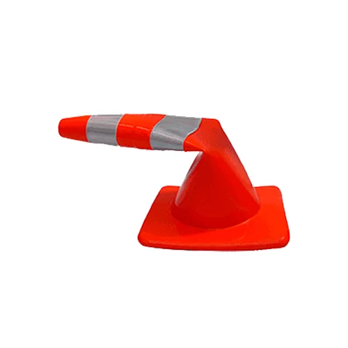 Cone Flexível Com Faixa Refletivo 75 Cm Laranja e Branca