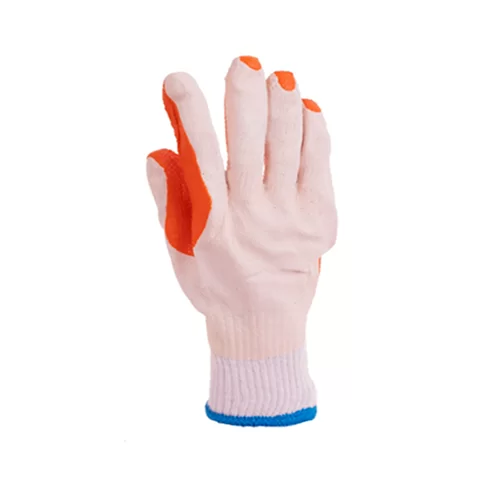 Luva Tricotada Emborrachada Orange Plastcor (gladiador)