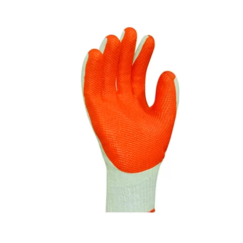 Luva Tricotada Emborrachada Orange Plastcor (gladiador)