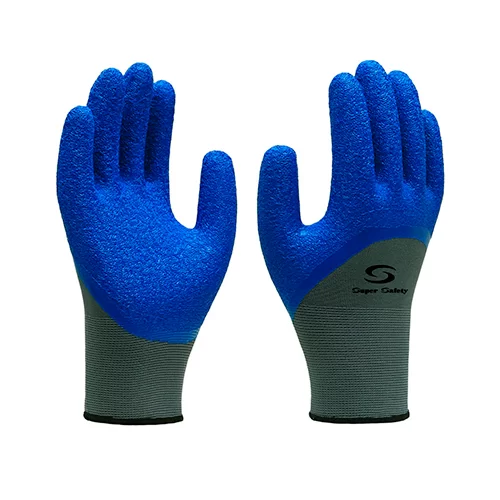 Luva Tricotada Emborrachada SS1005 Azul